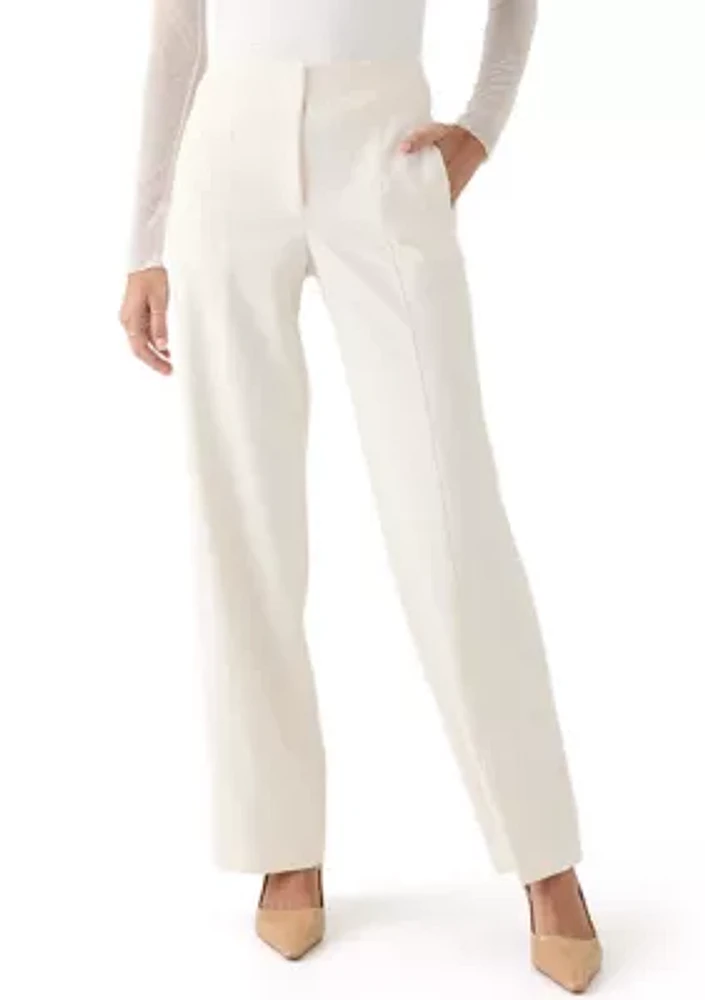 Petite High Rise Welt Pocket Pants