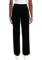 Women's Wide Leg Velour Pants