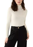 Women's Long Sleeve Seamless Turtleneck Sweater