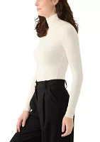 Women's Long Sleeve Seamless Turtleneck Sweater