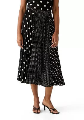 Women's Multi Dot Pleated Skirt