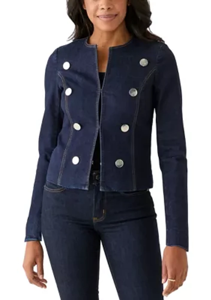 Women's Kissing Front Denim Jacket