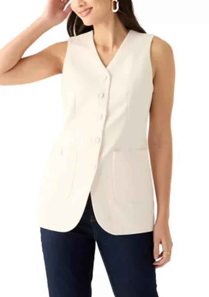 Women's Sleeveless Vest with Pockets