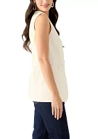 Women's Sleeveless Vest with Pockets