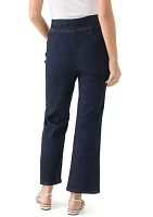 Petite Wide Leg Pull On Super Stretch Pants