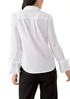 Women's Flare Sleeve Button Front Shirt