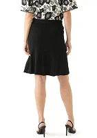 Women's Ribbed Sweater Knit Skirt