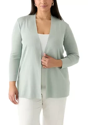 Plus Napa Open Front Cardigan