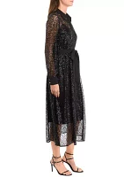 Women's Long Sleeve Lace Dress