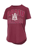 NCAA Alabama A&M Bulldogs Maxima Glitter Short Sleeve Graphic T-Shirt