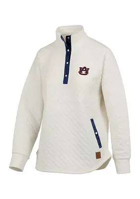 NCAA Auburn Tigers Claire Quilted Henley Pullover