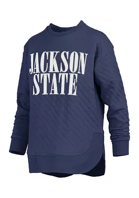 NCAA Jackson State Tigers Pasadena Quilted Fleece Top