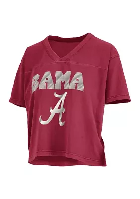 NCAA Alabama Crimson Tide Sycamore Pieced Waist Length Top