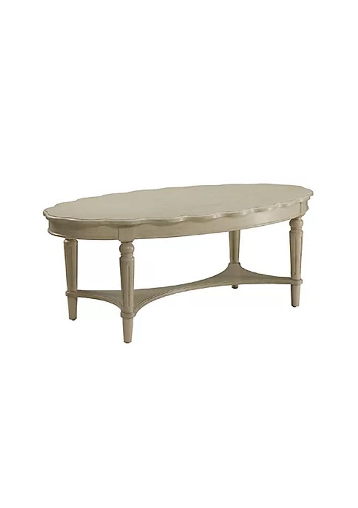 white antique coffee table