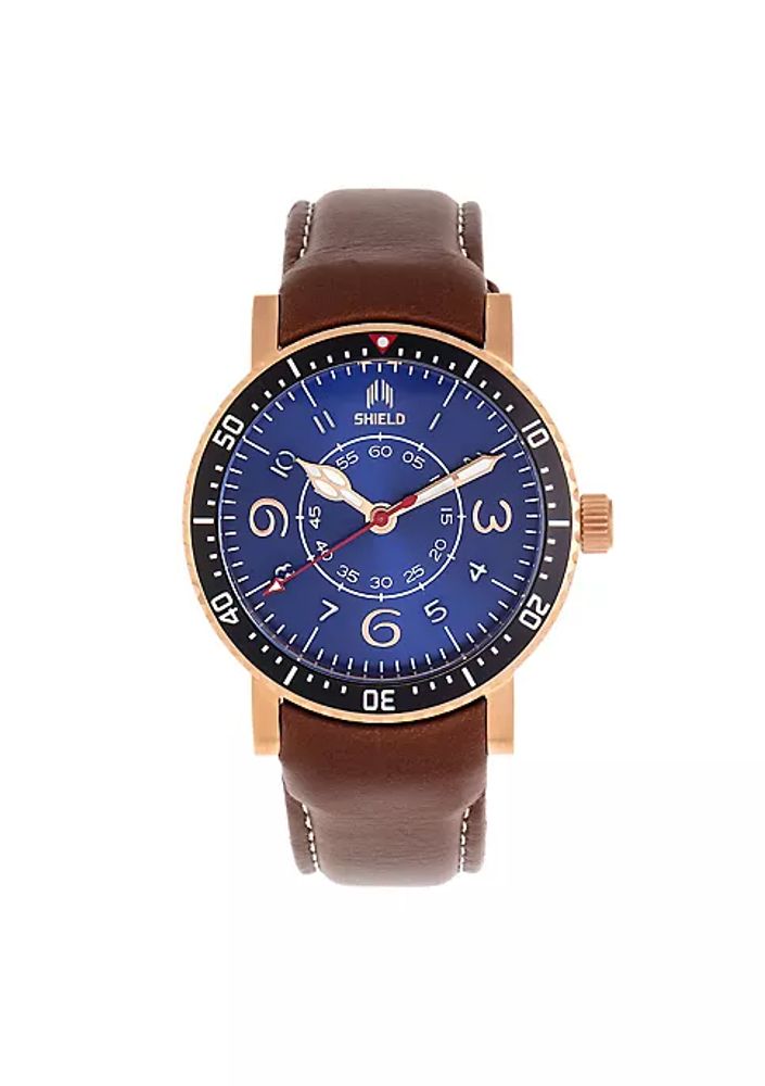 Belk Gilliam Leather-Band Men's Diver Watch | The Summit