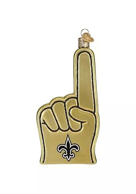 New Orleans Saints Beanie Ornament, NFL Old World