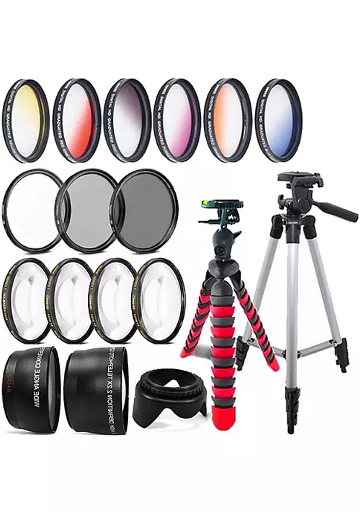 lade nød Postnummer Belk 52mm Color Filter Kit , Telephoto Lens , Wide Angle Lens And Accessory  Kit For Nikon D3200 And D3300 | The Summit