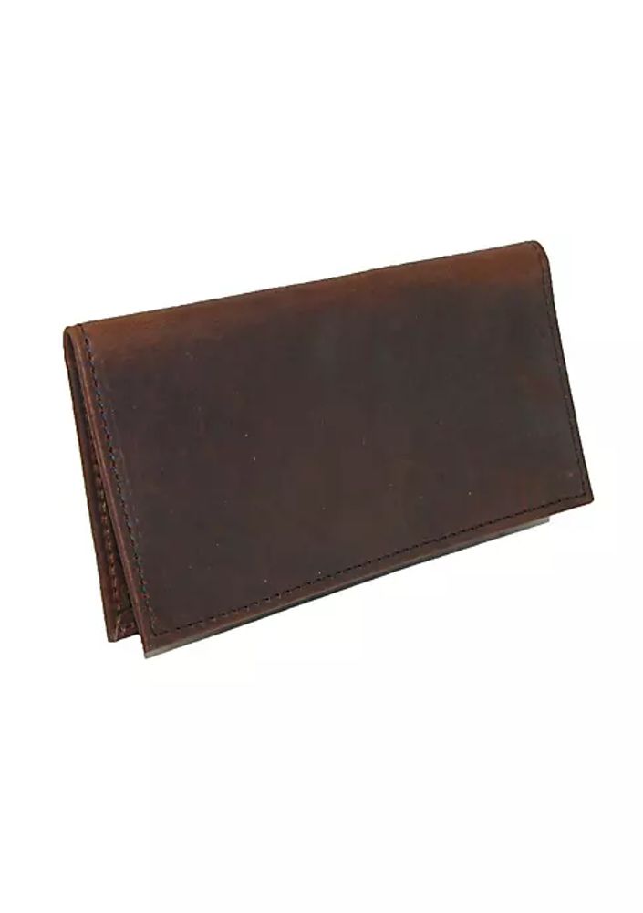 Leather Top Stub Checkbook Cover