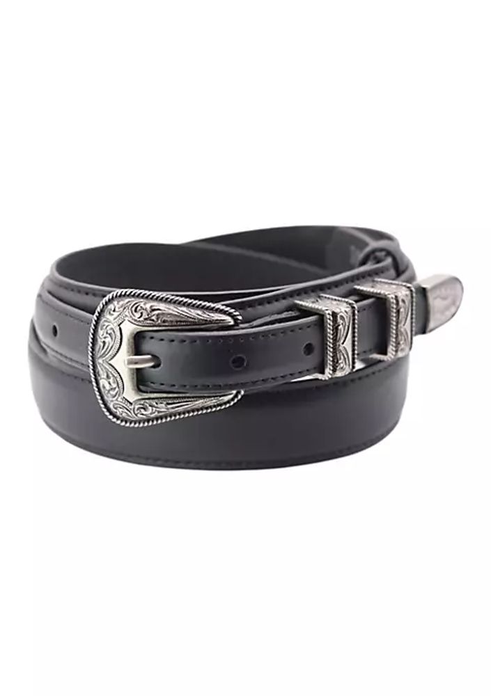 Classic Western Leather Ranger Belt