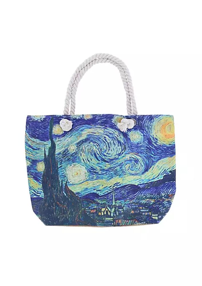 Van Gogh Tote Bag the Starry Night Art Print on 