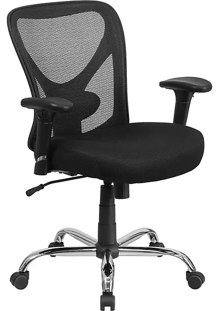 Belk Big & Tall Office Chair | Adjustable Height Mesh Swivel with Wheels |  The Summit