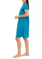 Short Sleeve Tricot Gown