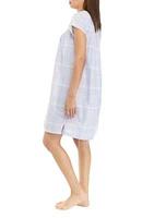 Woven Cotton Short Gown