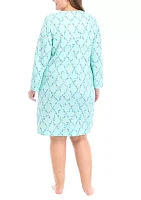 Plus Quilt-In Silky Knit Robe