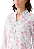 Women's Short Zip Front Robe