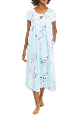 Cottonessa Long Printed Nightgown