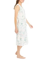 Cotton Long Printed Nightgown