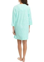 Women's Terry Short Zip Robe