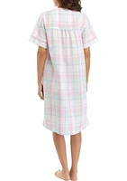 Women's Seersucker Short Grip Nightgown