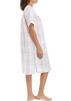 Women's Seersucker Short Grip Nightgown