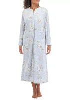 Printed Fleece Robe