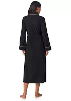 Long Sleeve Shawl Collar Robe