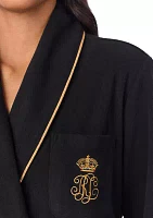 Long Sleeve Shawl Collar Robe