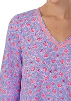 Printed 3/4 Sleeve Tunic