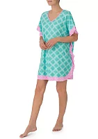 Printed Short Caftan Nightgown