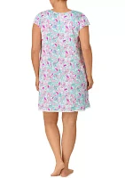 Plus Printed Chemise Nightgown