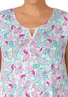 Plus Printed Chemise Nightgown