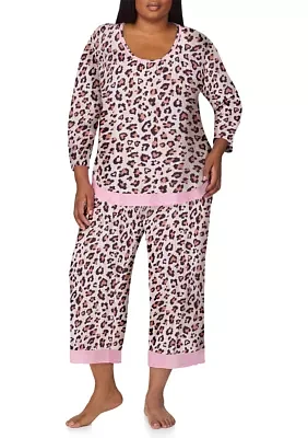 Plus Printed Pajama Set