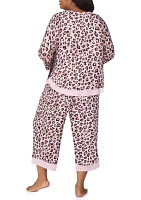 Plus Printed Pajama Set