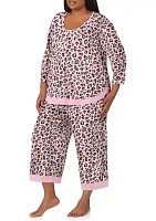 Plus Printed Pajama Set