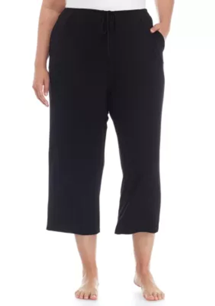 Plus Drawstring Lounge Capri