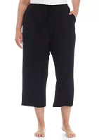 Plus Drawstring Lounge Capri