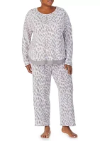 Plus Sweater Knit PJ Set