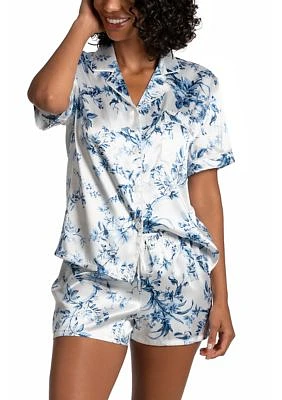 Satin Printed Pajama Set