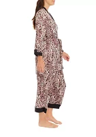 Printed Scoop Neck Top and Pants Pajama Set