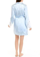 Bridal Lace Trim Robe